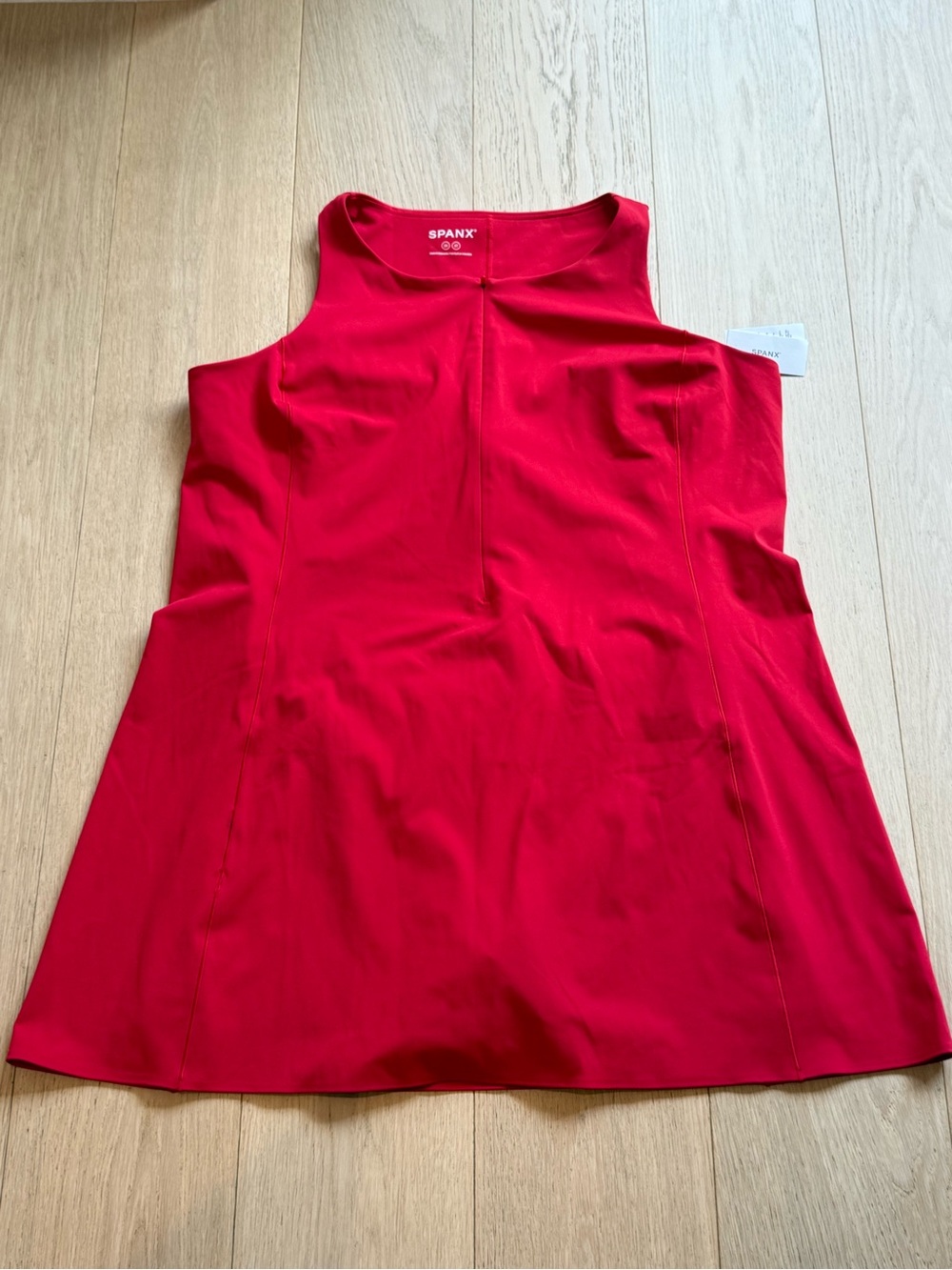 SPANX Get Moving Racerback Dress Built-In Shorts Hidden Pockets Plus 3XL XXXL